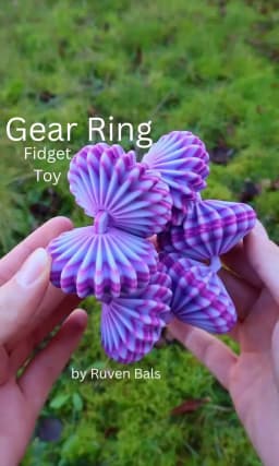 Gear Ring Fidget 3d model