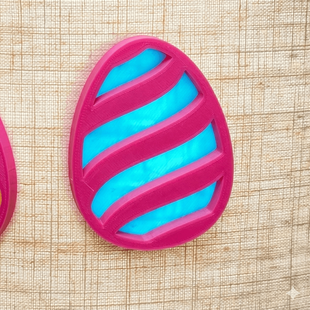 FREE Easter Egg Lamp Shade Ornament | Magnetic Light-Up Decoration | R7Makers 3d model
