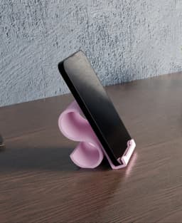 WaveDock – Modern Desk Phone Stand 3d model
