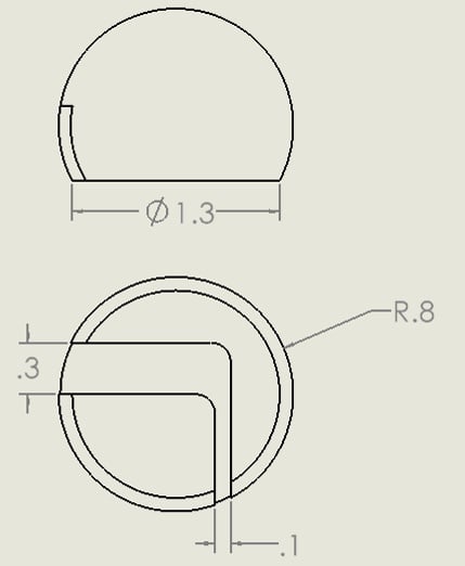 Shelf Corner Ball 3d model