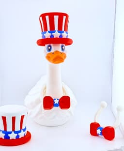 Stars and Stripes Goose Gear for Porch Goose 3d model