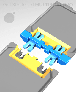 1 CU - Front - Drawer Base-To-Base Connector 3d model