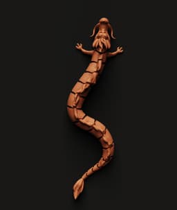 Articulated Galaxy Dragon - Flexi Print-in-Place 3D Model | Fantasy Fidget Toy 3d model
