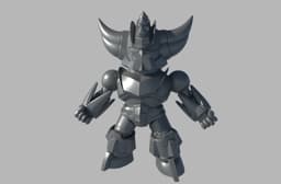 Chibi Goldorak -2 Poses -STL + 3MF 3d model
