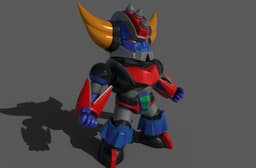 Chibi Goldorak -2 Poses -STL + 3MF 3d model