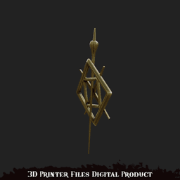 Maelle Cosplay Jewelry Broosh Clair Obscur: Expedition 33 3d model