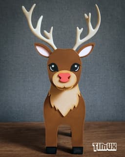 REINDEER GLASSES HOLDER 3d model