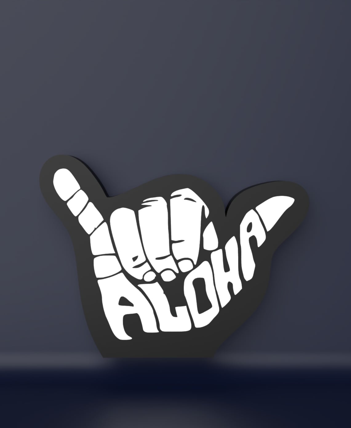 Aloha - LED Strip compatible 3d model