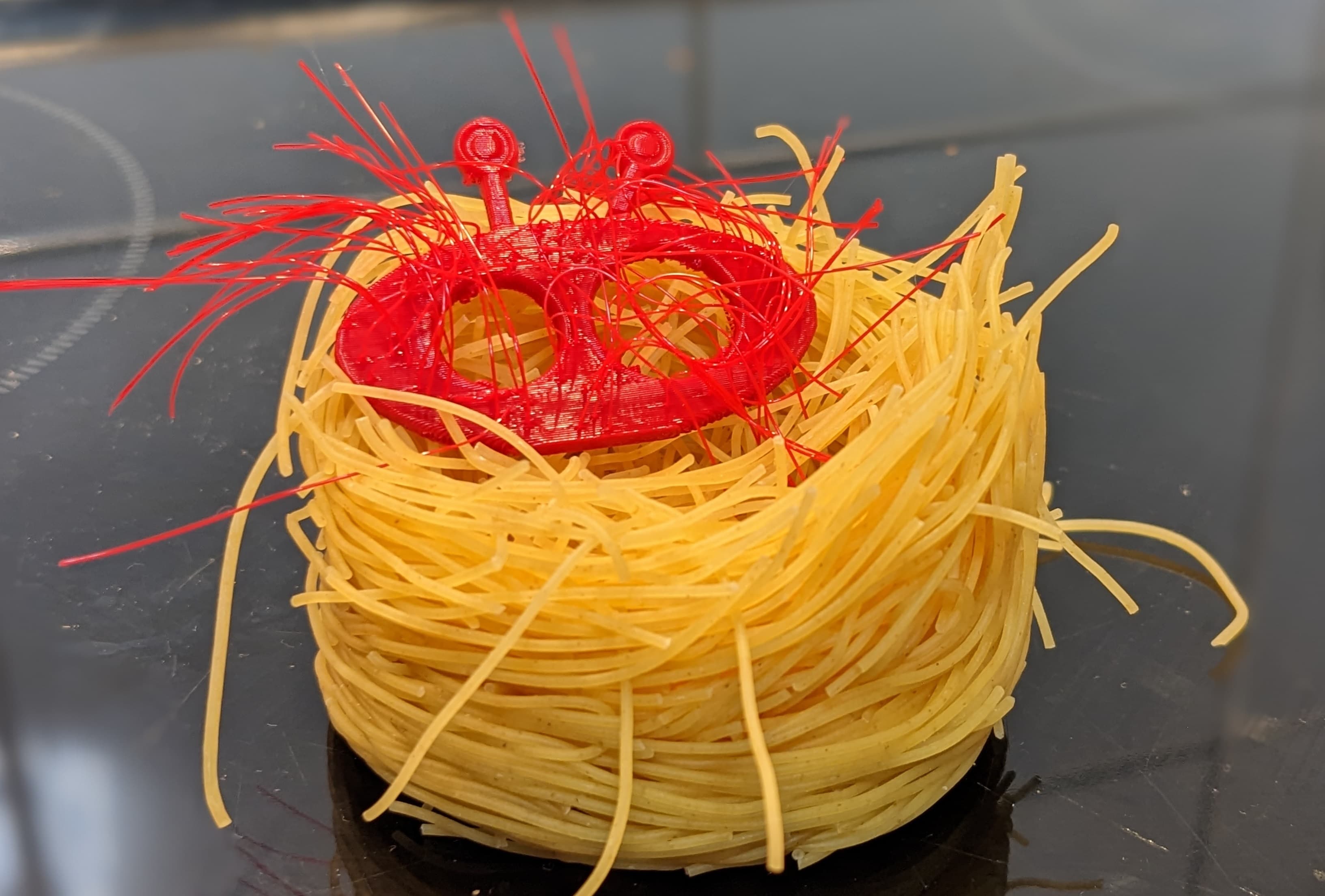 #hairify the flying spaghetti monster 3d model