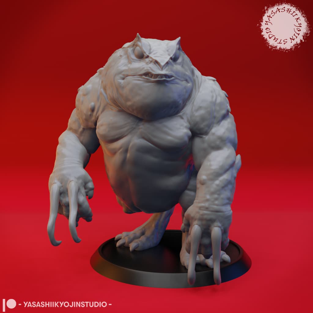 Slaad (Blue) - Tabletop Miniature (Pre-Supported) 3d model