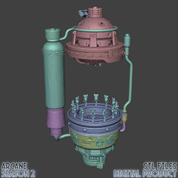 Ekko Timebomb Z Drive Cosplay Prop Arcane League of Legends 3d model