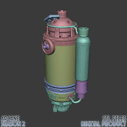Ekko Timebomb Z Drive Cosplay Prop Arcane League of Legends 3d model