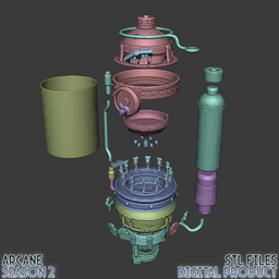 Ekko Timebomb Z Drive Cosplay Prop Arcane League of Legends 3d model