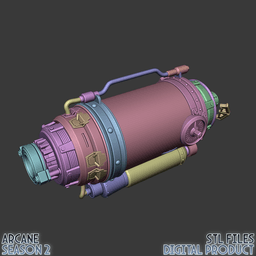 Ekko Timebomb Z Drive Cosplay Prop Arcane League of Legends 3d model