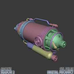 Ekko Timebomb Z Drive Cosplay Prop Arcane League of Legends 3d model