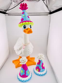 Party Hat Set Goose Gear for Porch Goose 3d model