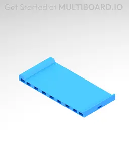 2x4 MU - Center - Modular Bolt-Locked Shelf 3d model