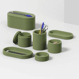 ZAG Collection - Desk Organizer Set 3d model