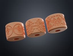 Texture Rollers Aztec middle Vol.1 (1-3) 3d model