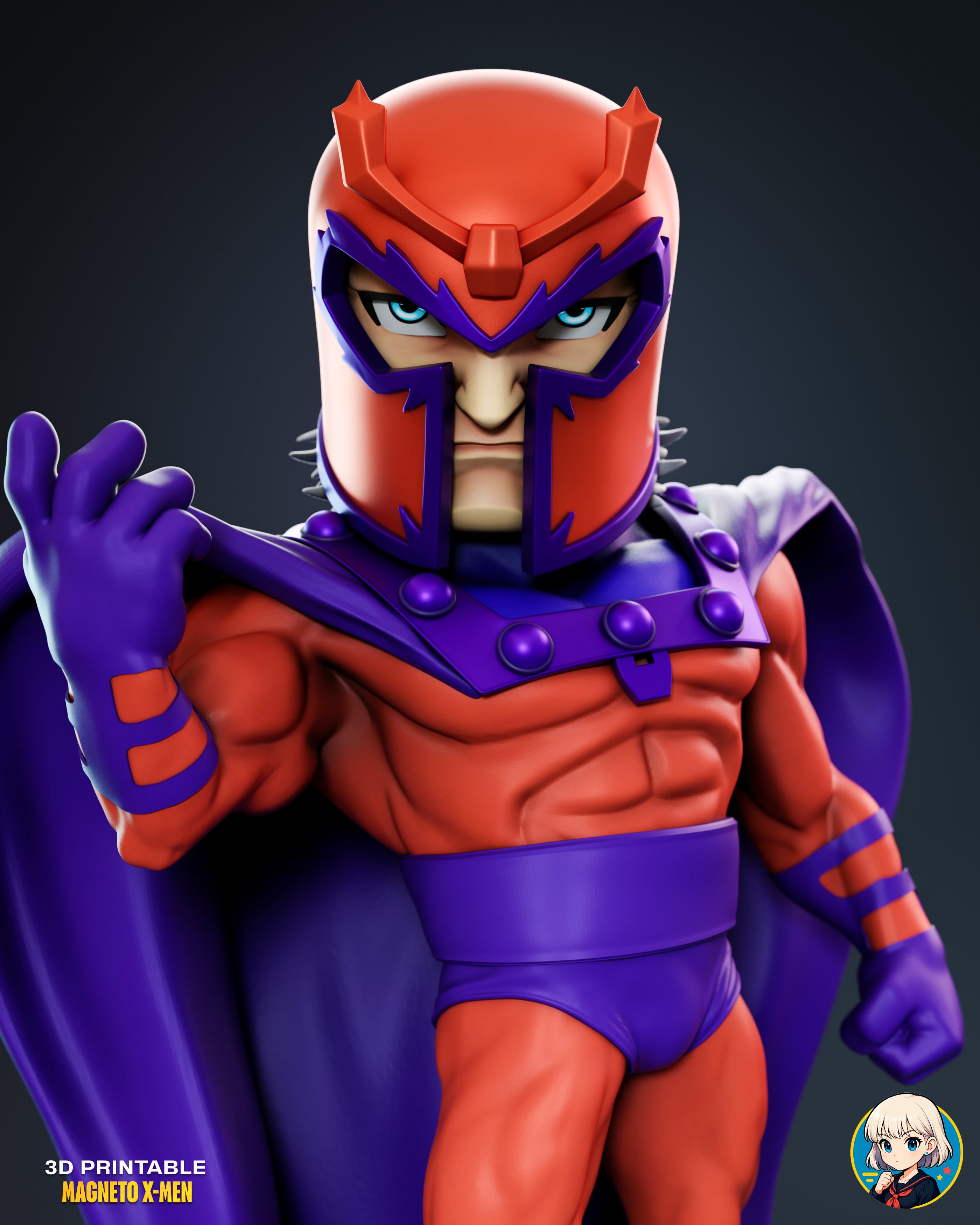 Magneto Chibi - Premium Collectible 3d model