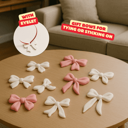 GIFT BOWS FOR TYING OT STICKING ON / CHRISTMAS GIFT BOW / GIFT DECOR / GIFT PACKAGING 3d model