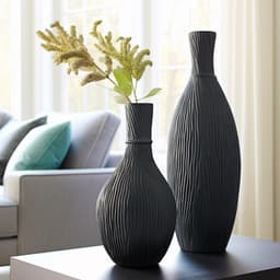 Punta Vase Set – Natural Elegance with Textured Finish 3d model