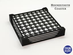 Houndstooth Coasters - Square 3d model