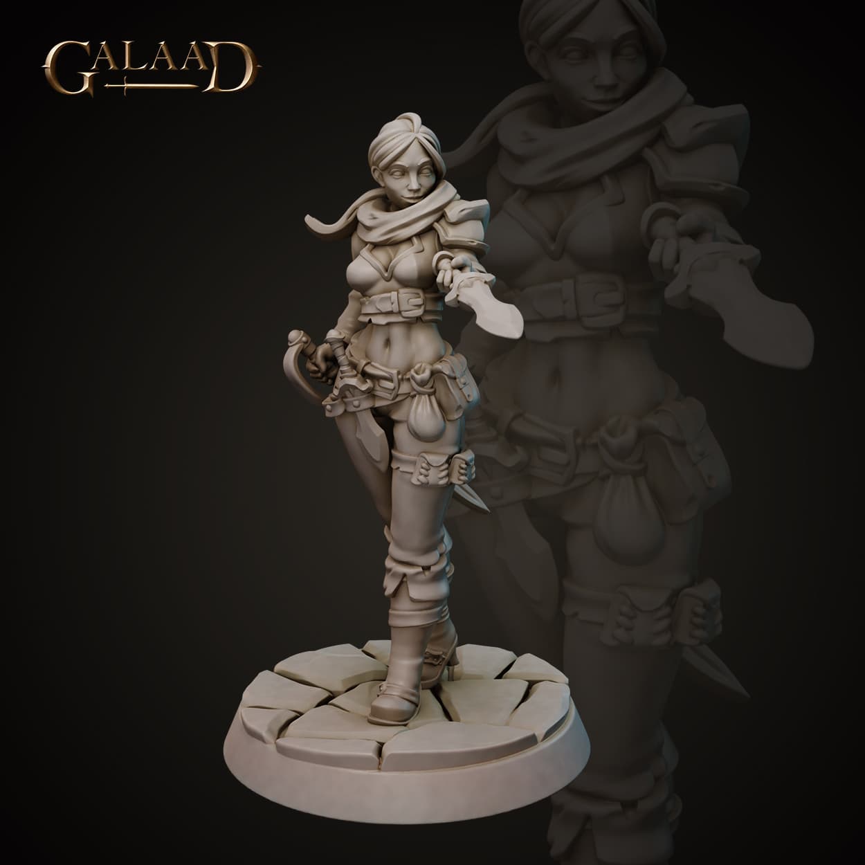 Female Bandit Dagger 3d model