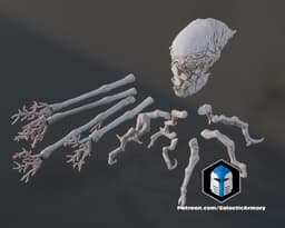 Halo Flood Spore Figurines and Mold - 3D Print Files 3d model