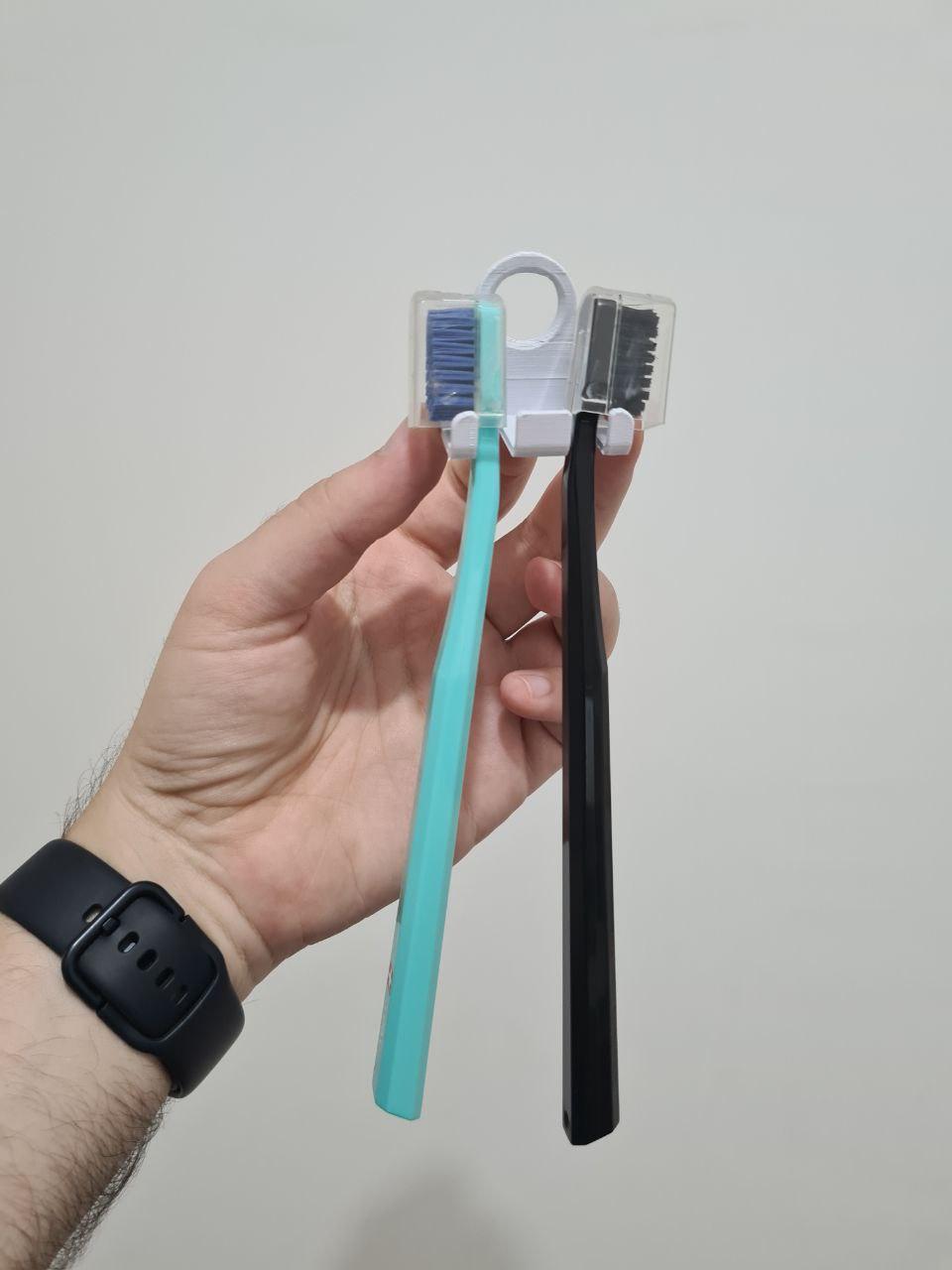 Dual Curaprox Toothbrush Holder 3d model