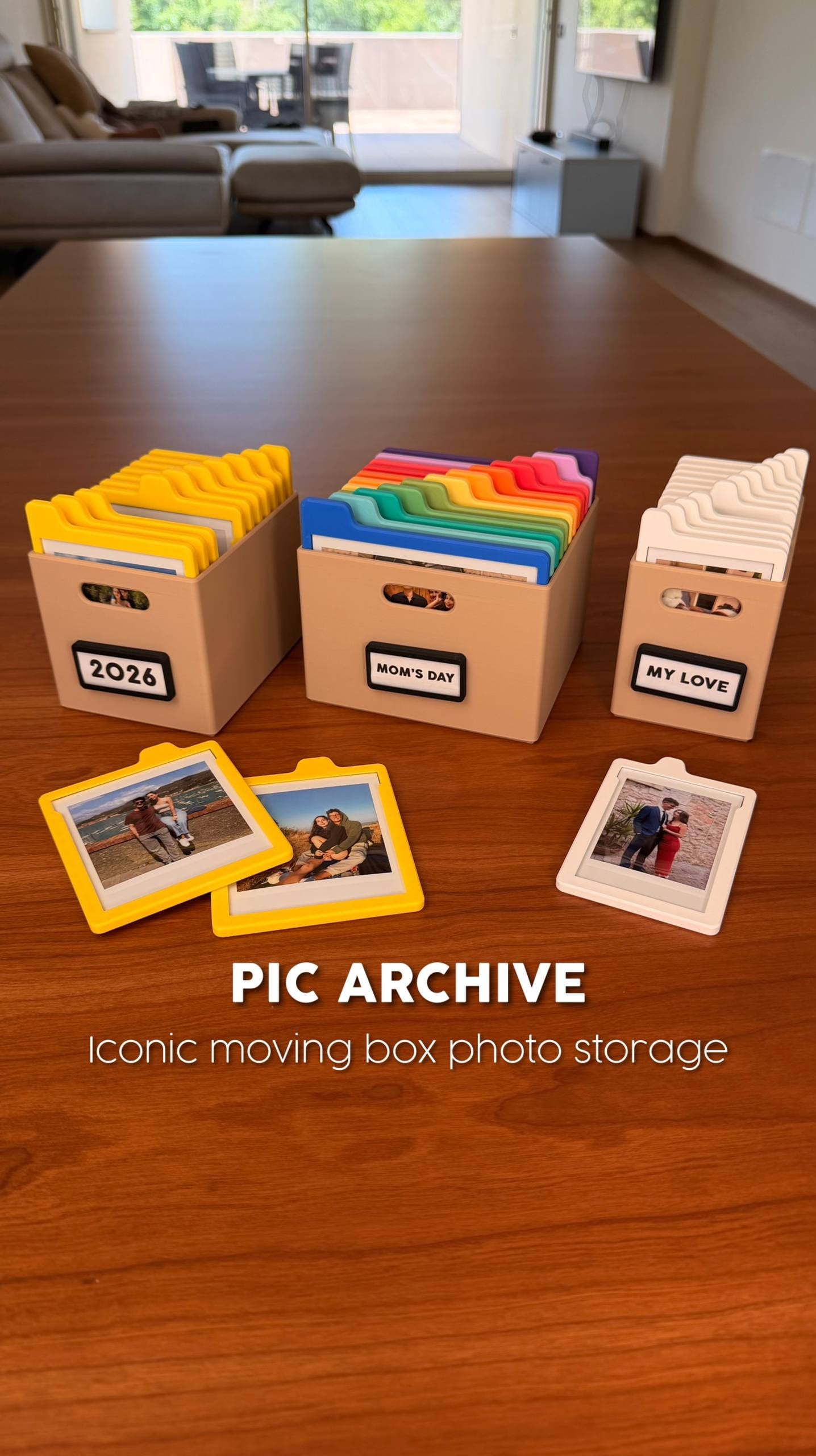 PIC ARCHIVE | ICONIC MOVING BOX PHOTO STORAGE 3d model