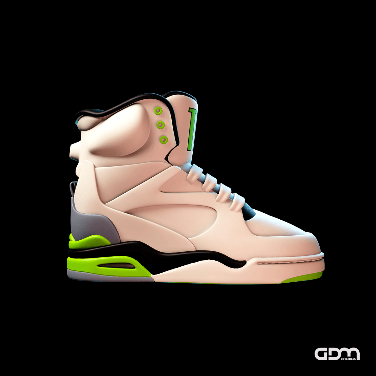 Air Command inspired Sneakers 3d model