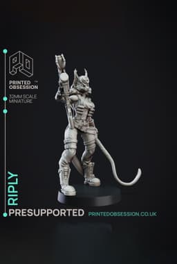 Riply Jones - Creatures from behind the Veil - PRESUPPORTED - Illustrated and Stats - 32mm scale 3d model