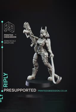 Riply Jones - Creatures from behind the Veil - PRESUPPORTED - Illustrated and Stats - 32mm scale 3d model