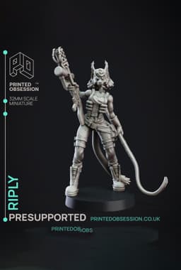 Riply Jones - Creatures from behind the Veil - PRESUPPORTED - Illustrated and Stats - 32mm scale 3d model