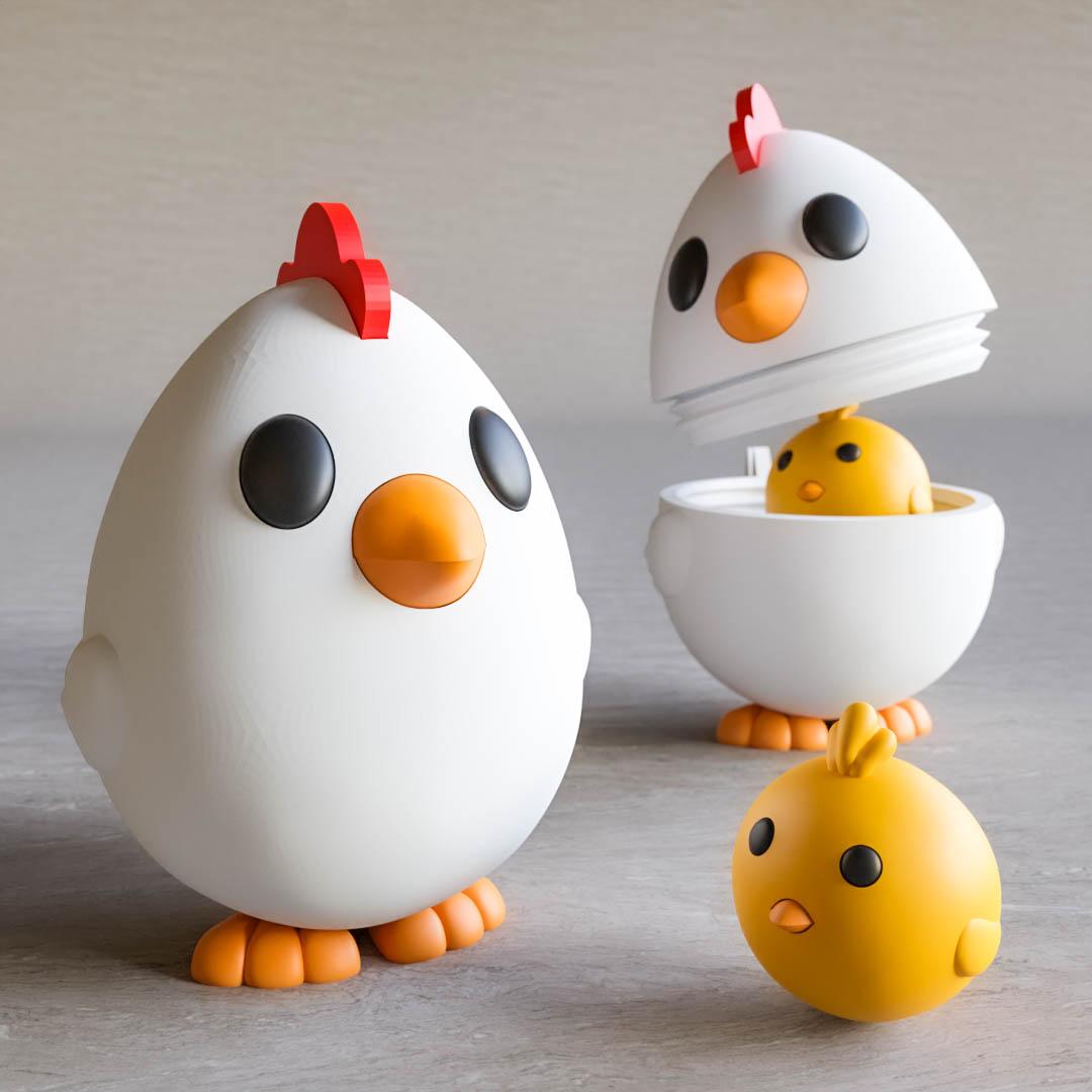 Chicken easter egg #SpringThangs 3d model