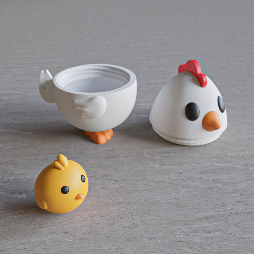 Chicken easter egg #SpringThangs 3d model