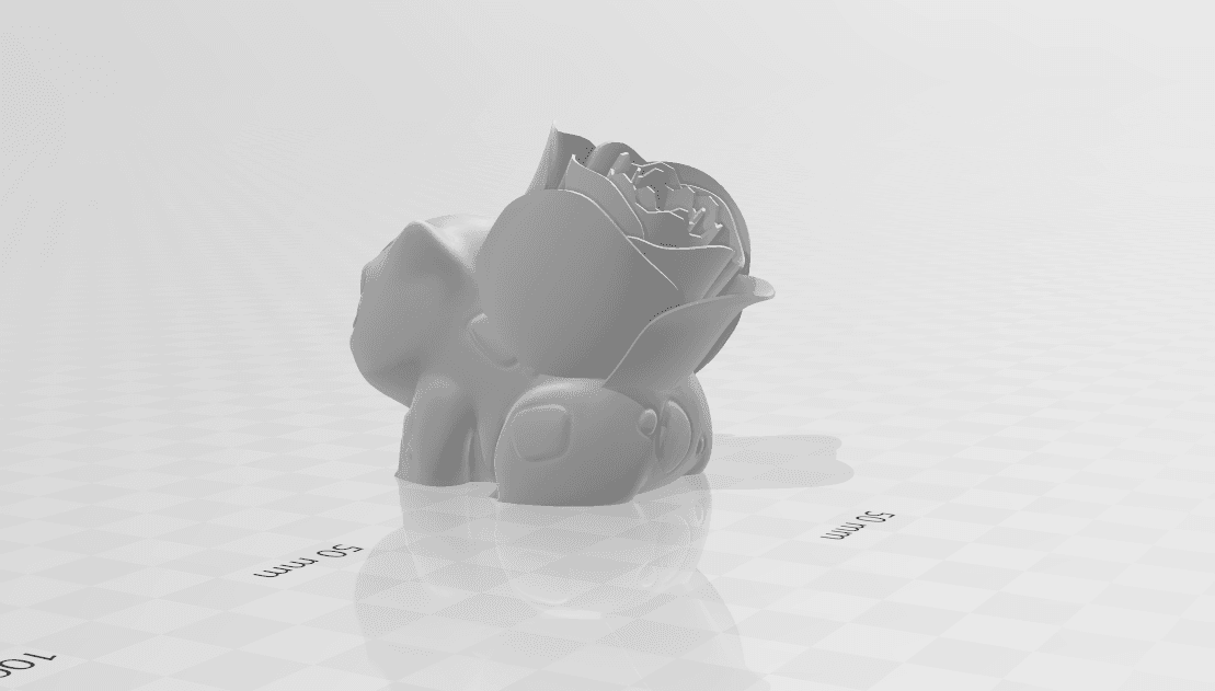 Bulbasaur With Rose 3d model