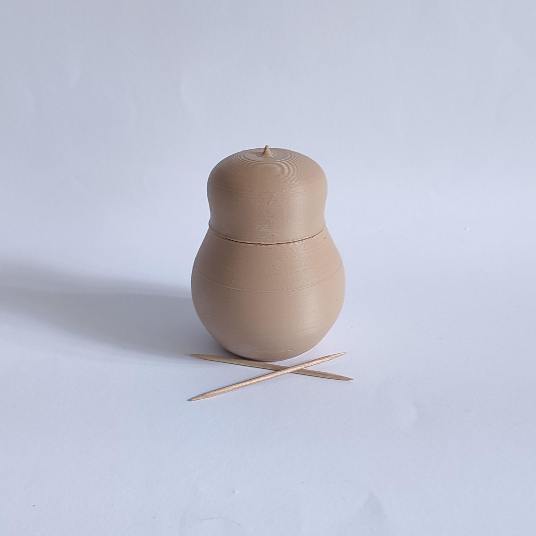 Pear toothpick holder 3d model