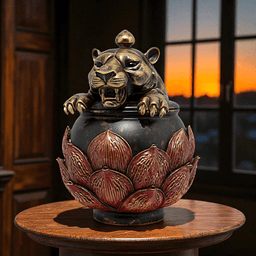 Guardian Tiger Lotus Jar 3d model
