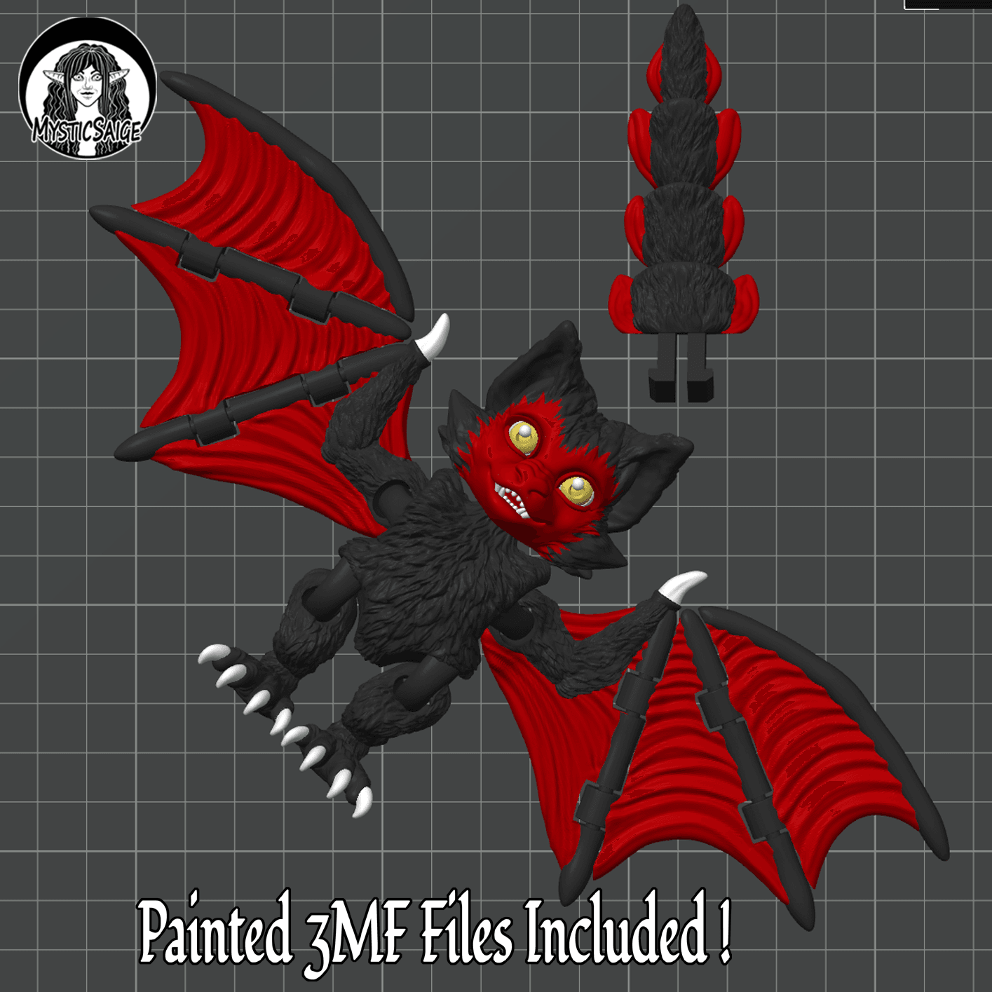Ahool - Chibi Cryptid 3d model