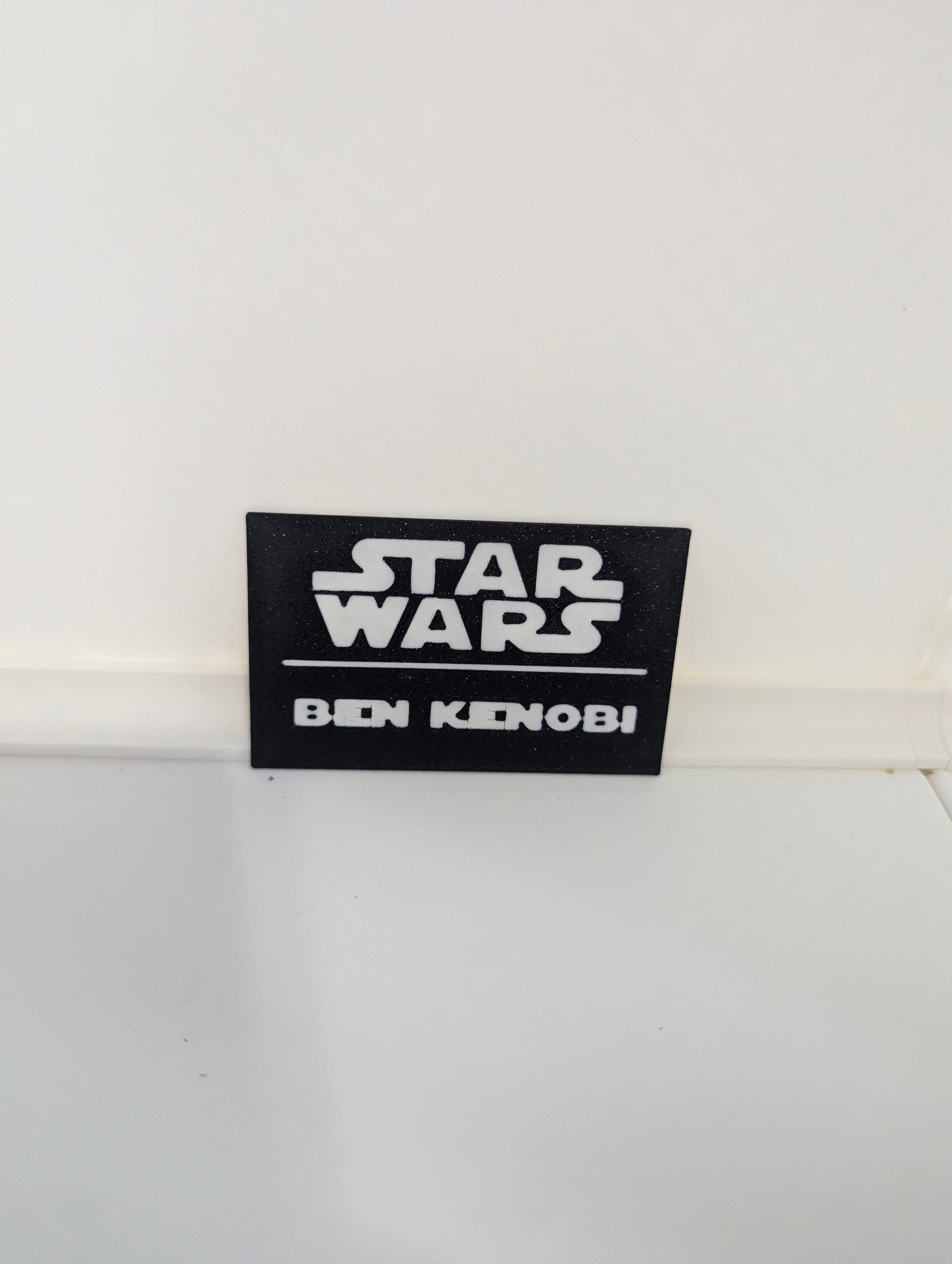 Ben Kenobi Multicolor Nameplates 3d model