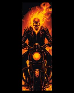 Flames of Hell comes with Ghost Rider - Set of Bookmarks 3d model