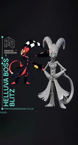 Blitzo - Helluva Boss - Fan Art 3d model
