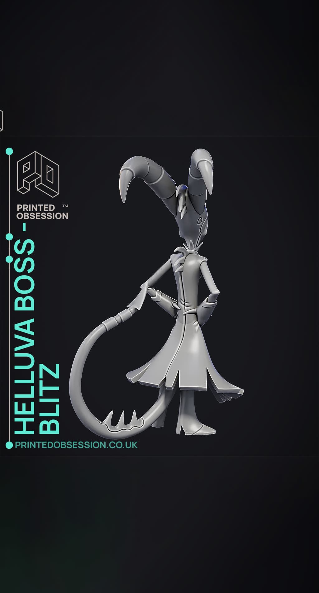 Blitzo Text Blitzo - Helluva Boss - Fan Art - 3D model by printedobsession on ...