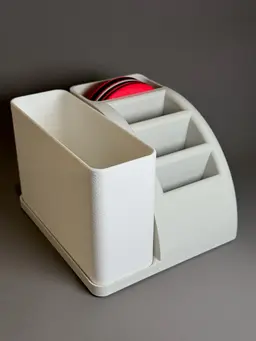 TV Tray Organizer with Removable Bin 3d model