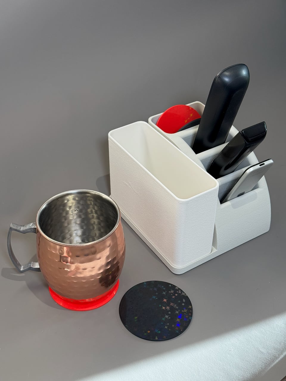 TV Tray Organizer with Removable Bin 3d model