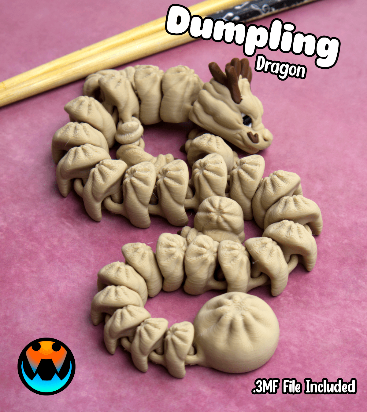 Dumpling Dragon 3d model
