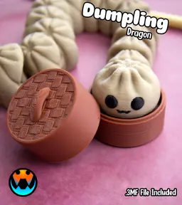 Dumpling Dragon 3d model