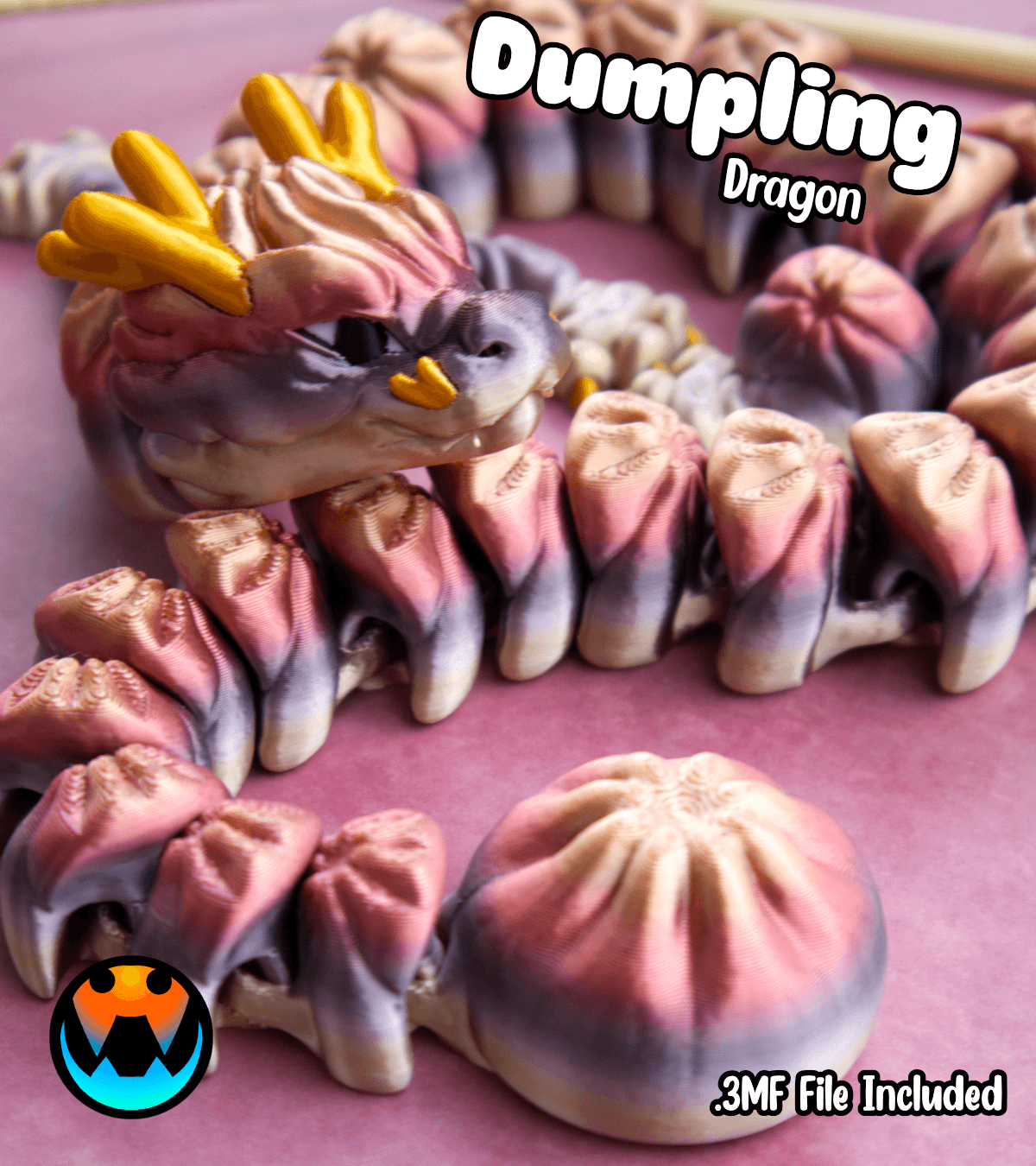 Dumpling Dragon 3d model